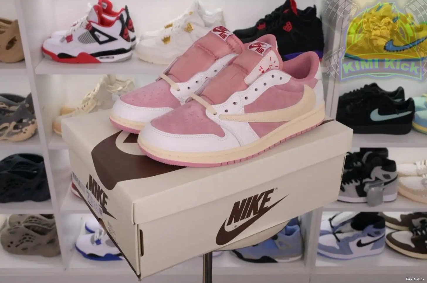 Kimikick Jordan Jordan Air 1Low Travis Scottx 0619